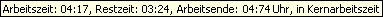Arbeits- und Restzeit