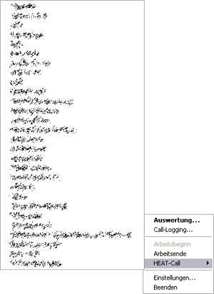 Aufträge im Kontextmenü