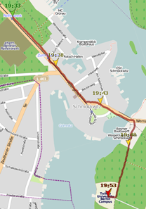 GPS-Wegstrecke